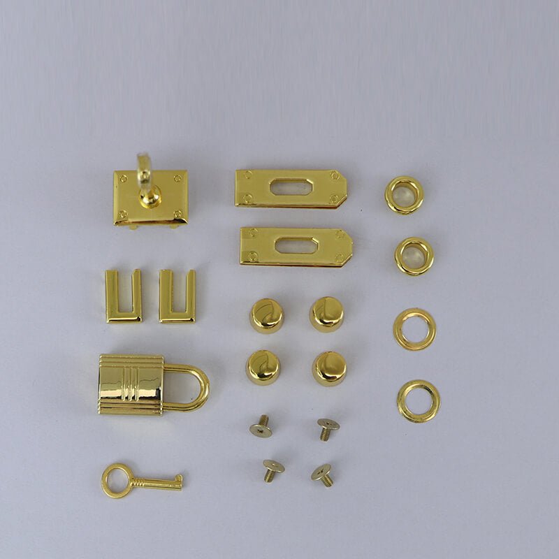 Hardware Kit For Birkin-Style Leather Tote Bag – Babylon Leather - Babylon LeatherBabylon LeatherSY04-HW-Gold-S