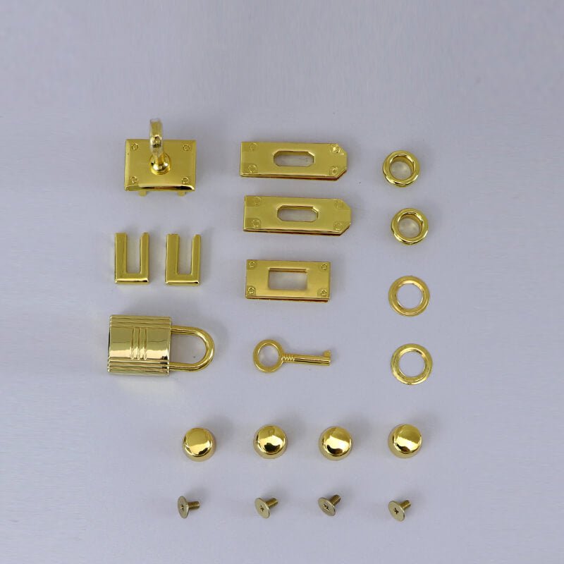 Hardware Kit For Birkin-Style Leather Tote Bag – Babylon Leather - Babylon LeatherBabylon LeatherSY04 & SY109 & SY112-HW-Gold-M