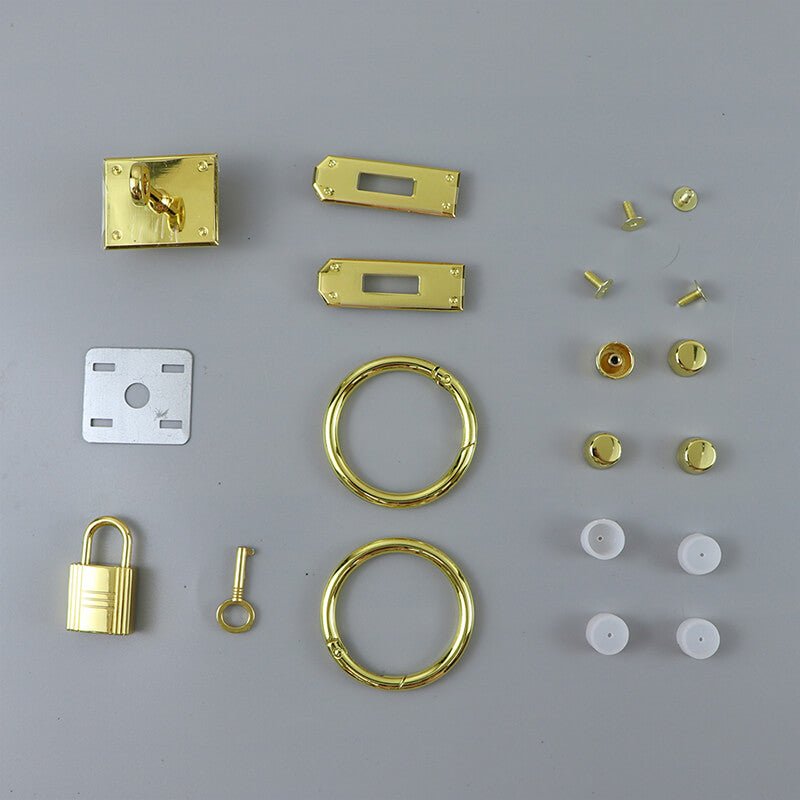 Hardware Kit for Kelly Laptop Leather Bag – Babylon Leather - Babylon LeatherBabylon LeatherSY58-HW-Gold