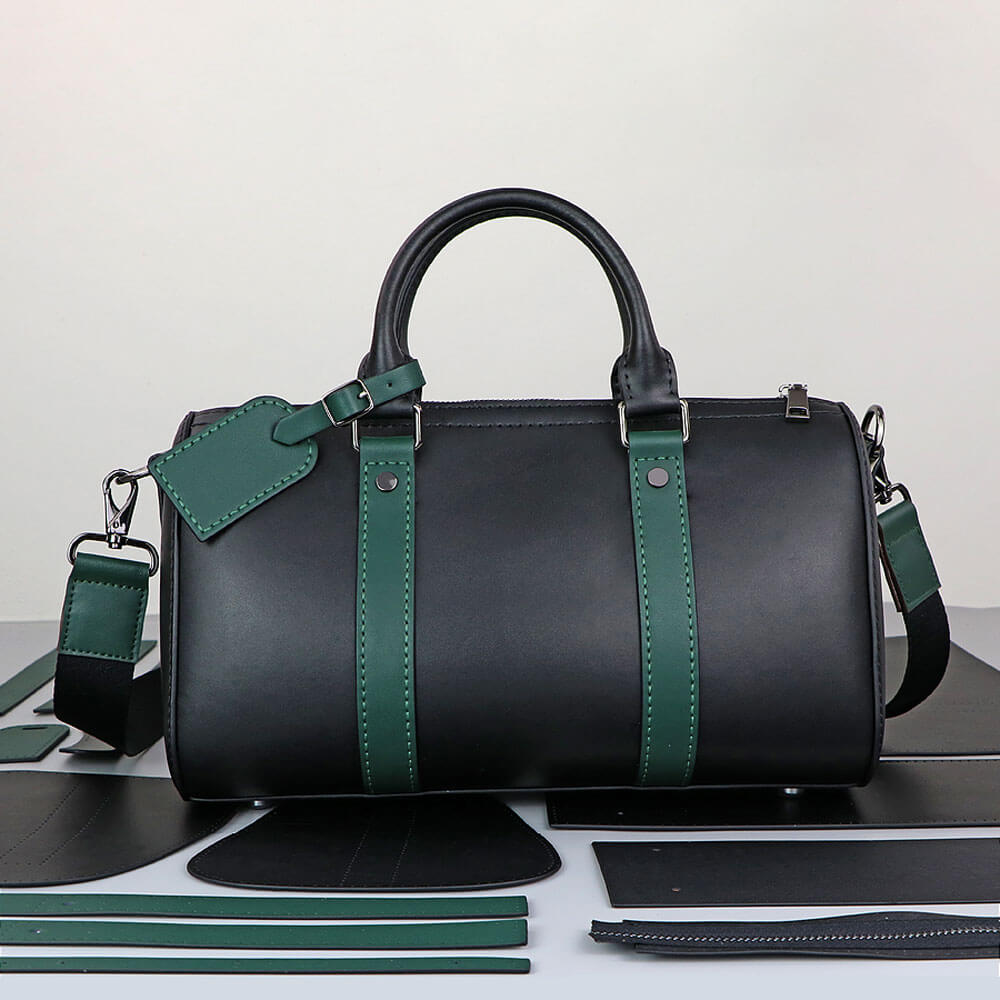Hardware Kit For Men’s Leather Boston Bag – Babylon Leather - Babylon LeatherBabylon LeatherSY68 - Black - Complete Hardware Set & Shoulder Strap with Hardware