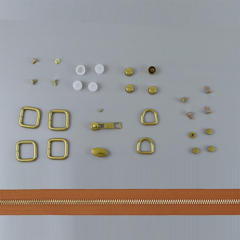 Hardware Kit for Printed Leather Tote Bag – Babylon Leather - Babylon LeatherBabylon LeatherSY80 & SYR24-HW-Gold-S-Khaki