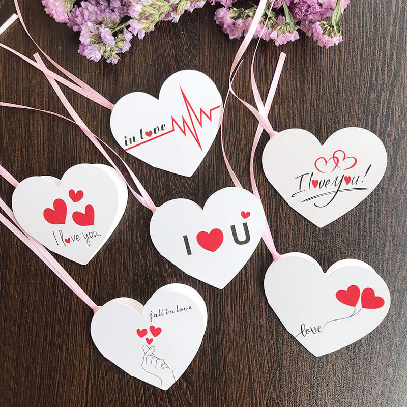 Heart - Shaped Love Tags Romantic Gift Cards - Babylon Leather - Babylon LeatherBabylon LeatherHK03-Love Theme