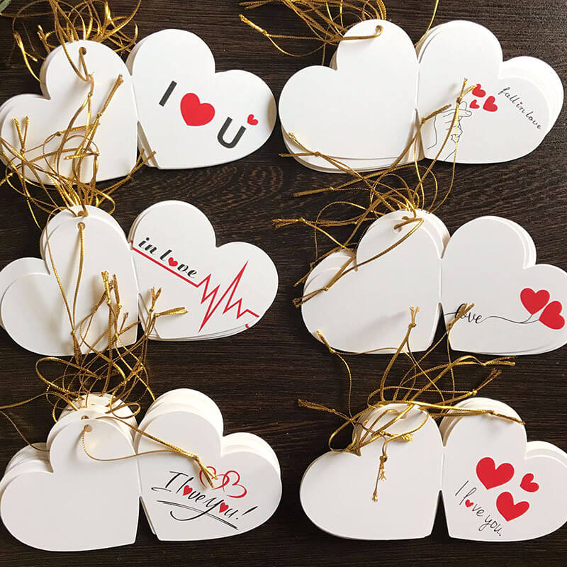 Heart - Shaped Love Tags Romantic Gift Cards - Babylon Leather - Babylon LeatherBabylon LeatherHK03-Love Theme