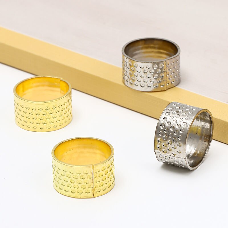 Heavy - Duty Metal Sewing Thimble Finger Protection – Babylon Leather - Babylon LeatherBabylon LeatherPP02-Gold