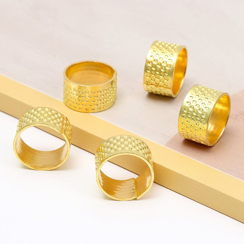 Heavy - Duty Metal Sewing Thimble Finger Protection – Babylon Leather - Babylon LeatherBabylon LeatherPP02-Gold