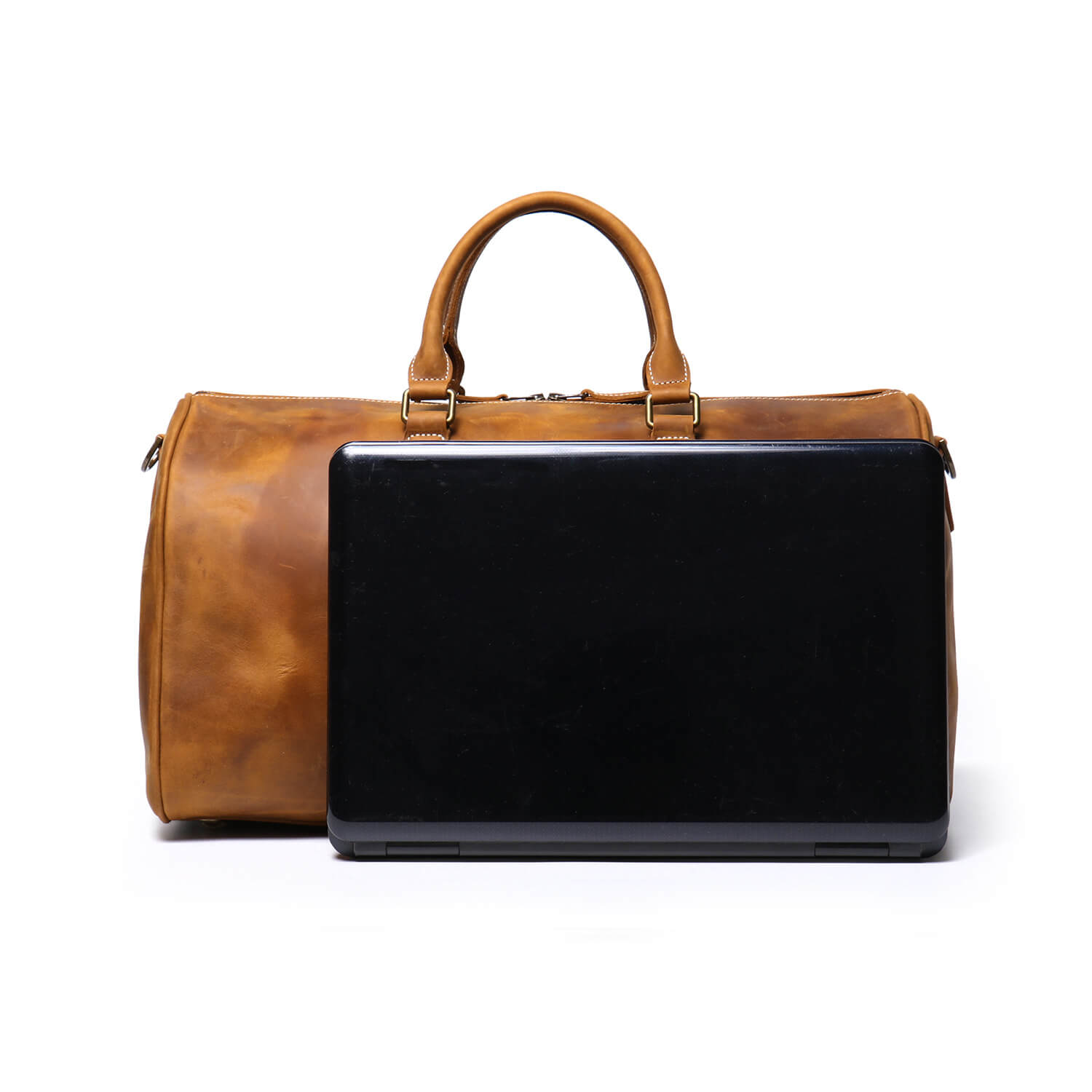 Heritage Top - Grain Leather Weekend Duffel Bag – Babylon Leather - Babylon LeatherBabylon LeatherLJ114-Dark Brown