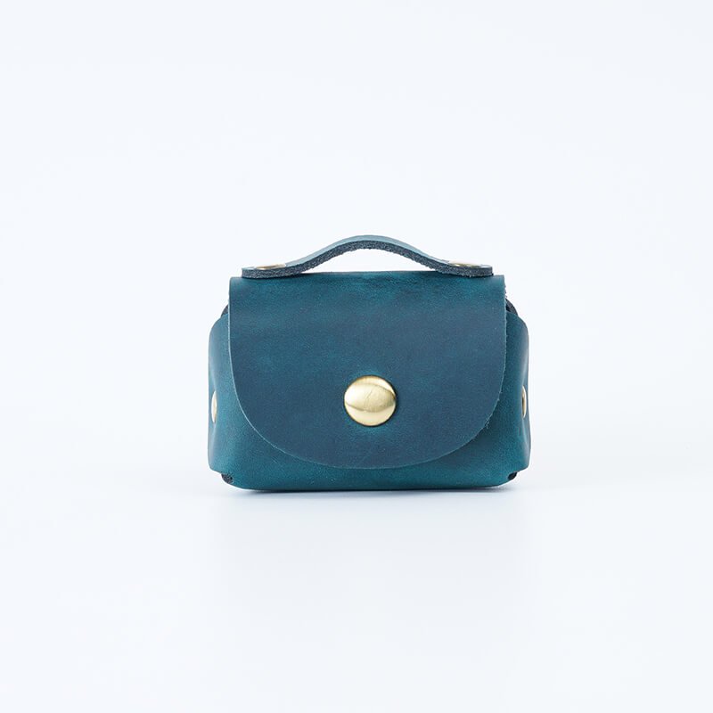 Japanese Coin Pouch Cable Organizer – Babylon Leather - Babylon LeatherBabylon LeatherAN75-Blue