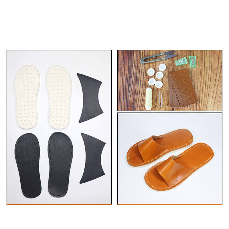Japanese Slide Sandals Veg Tanned Leather DIY Kit – Babylon Leather - Babylon LeatherBabylon LeatherCY16-US 5–6 EU 36–37-Yellow