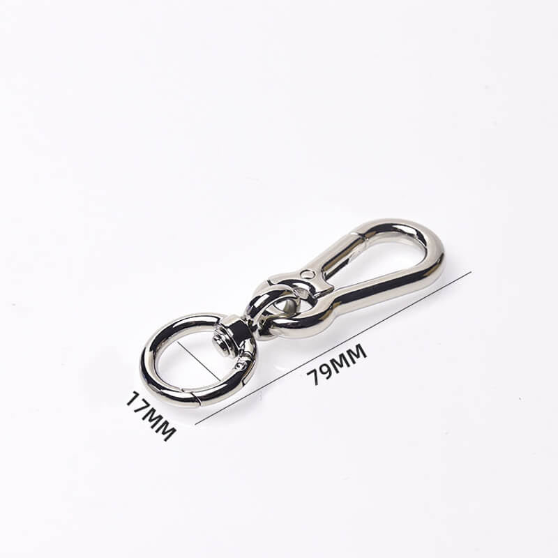 Keychain Swivel Lobster Clasp - Babylon Leather - Babylon LeatherBabylon LeatherJY12-Silver-17mm