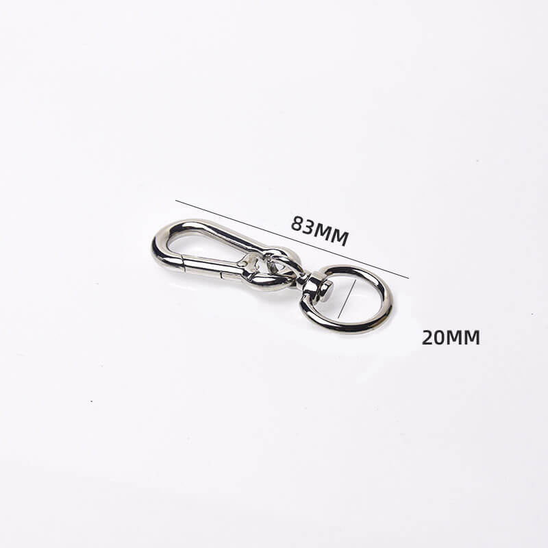 Keychain Swivel Lobster Clasp - Babylon Leather - Babylon LeatherBabylon LeatherJY12-Silver-20mm
