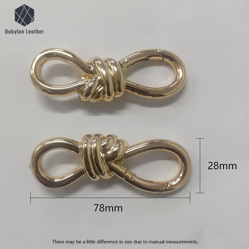 Knot Clasp Fashion Bag Decorative Snap Hook(2 PACK) - Babylon LeatherBabylon LeatherLSH-037