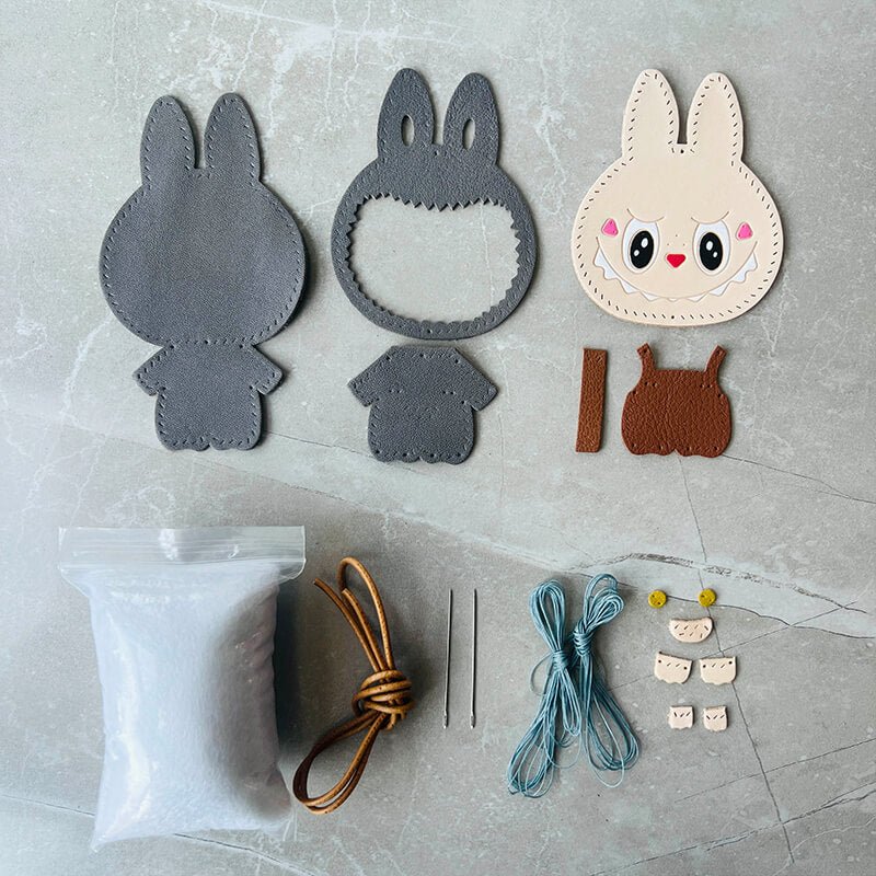 Labubu Leather Charm DIY Kit – Babylon Leather - Babylon LeatherBabylon LeatherSG02-Grey