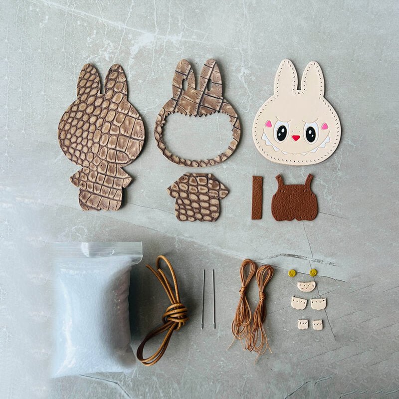 Labubu Leather Charm DIY Kit – Babylon Leather - Babylon LeatherBabylon LeatherSG02-Grey