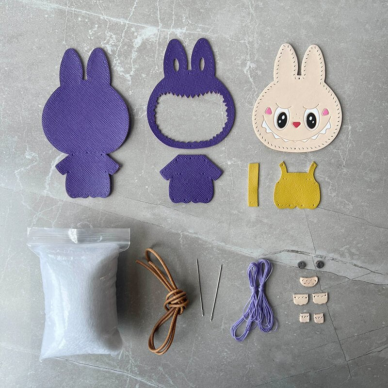 Labubu Leather Charm DIY Kit – Babylon Leather - Babylon LeatherBabylon LeatherSG02-Purple