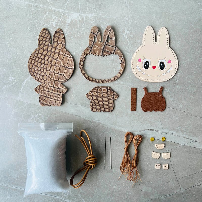 Labubu Leather Charm DIY Kit – Babylon Leather - Babylon LeatherBabylon LeatherSG02-Warm Tan