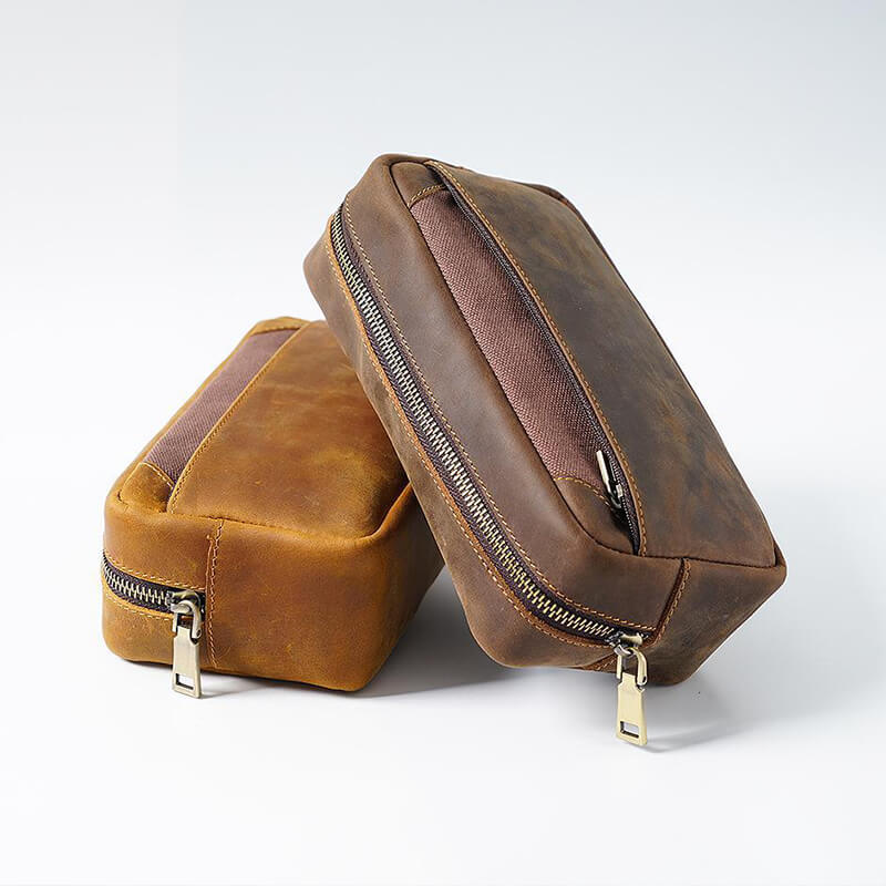 Large Leather Pencil Box with Flap – Babylon Leather - Babylon LeatherBabylon LeatherAN38-Brown