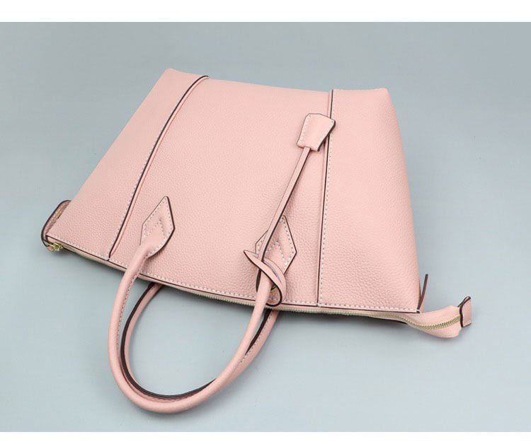 Large Leather Tote Bag DIY Kit for Beginners – Babylon Leather - Babylon LeatherBabylon LeatherSY32 - Matching Color - Lychee Pattern Leather - Pink