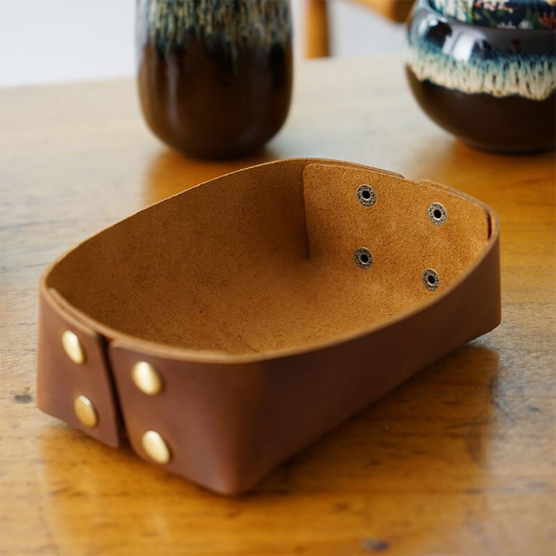 Large Leather Valet Tray – Babylon Leather - Babylon LeatherBabylon LeatherAN08-Brown
