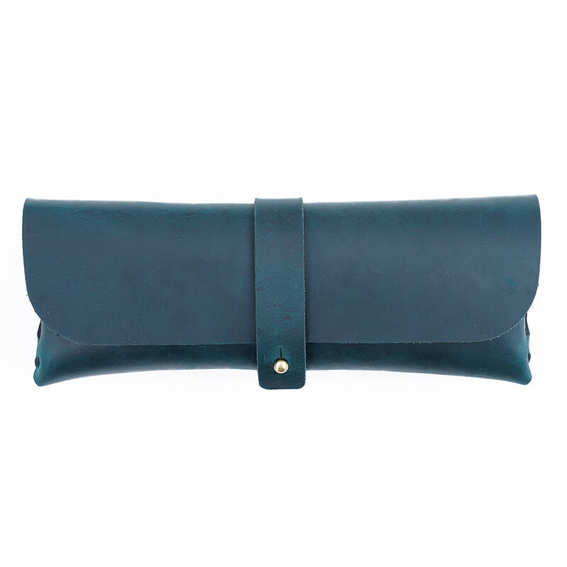 Large Zip Pencil Case – Babylon Leather - Babylon LeatherBabylon LeatherAN29-Blue
