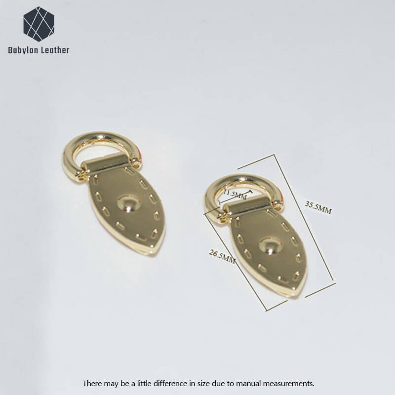 Leaf Shape Creative Shoulder Strap Connector Strap Buckle(2 PACK) - Babylon LeatherBabylon LeatherCSB - 149 - Gold