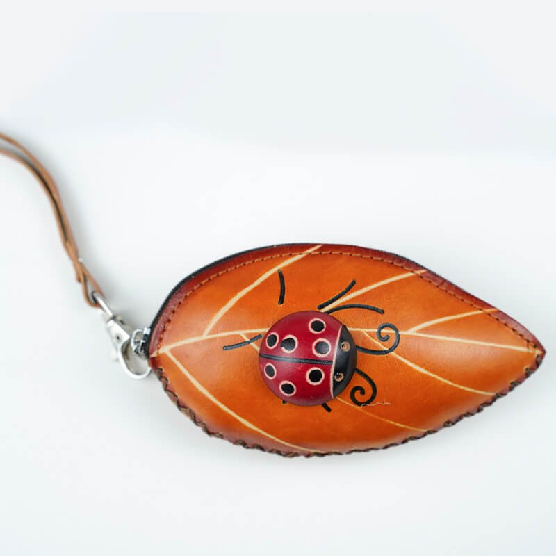 Leaf Shape Leather Decorative Charm – Babylon Leather - Babylon LeatherBabylon LeatherLL83-Brown