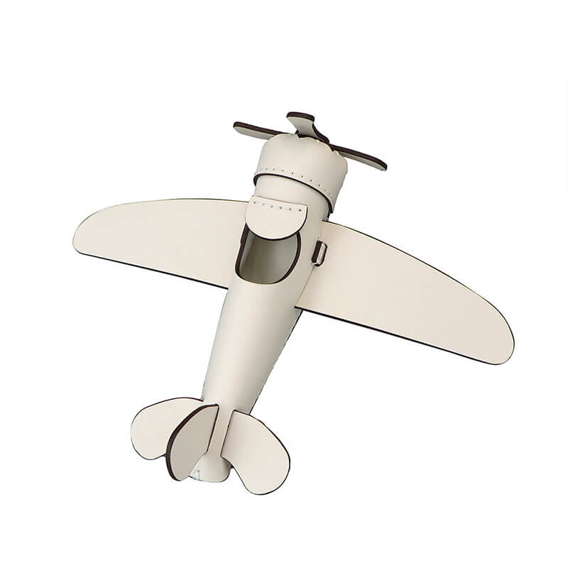 Leather Airplane Desk Ornament DIY Kit – Babylon Leather - Babylon LeatherBabylon LeatherSY140-White-White