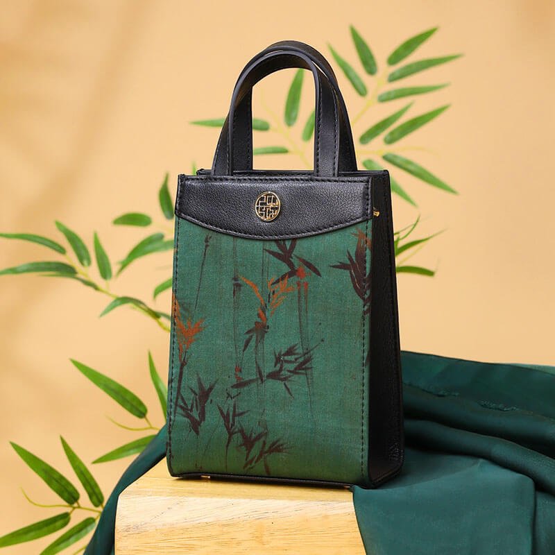 Leather and Soft Silk Shoulder Purse Tote Bag – Babylon Leather - Babylon LeatherBabylon LeatherTX013-Black