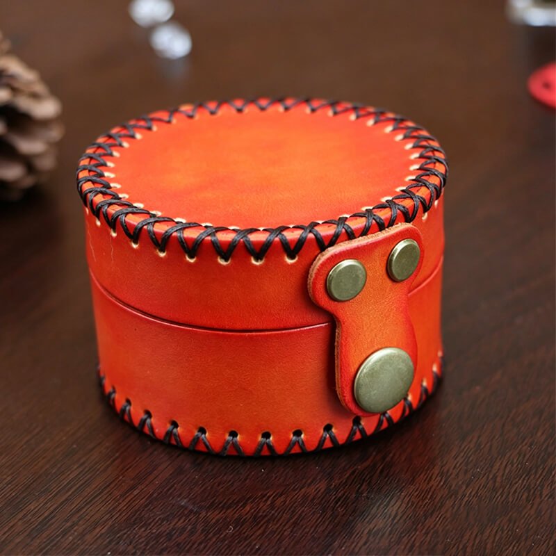 Leather Desk Organizer – Babylon Leather - Babylon LeatherBabylon LeatherLLZ25-Orange