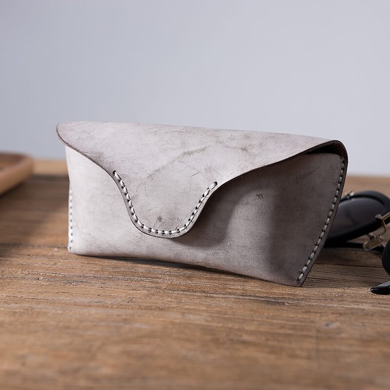 Leather Eyeglass Case DIY Hobby Kits – Babylon Leather - Babylon LeatherBabylon LeatherLZ45 - Coffee - Fog Wax Leather