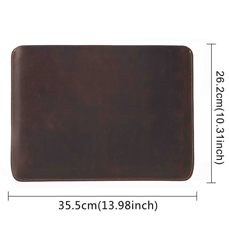 Leather iPad Tablet Sleeve Crazy Horse Leather – Babylon Leather - Babylon LeatherBabylon LeatherAN19-Coffee-Horizontal