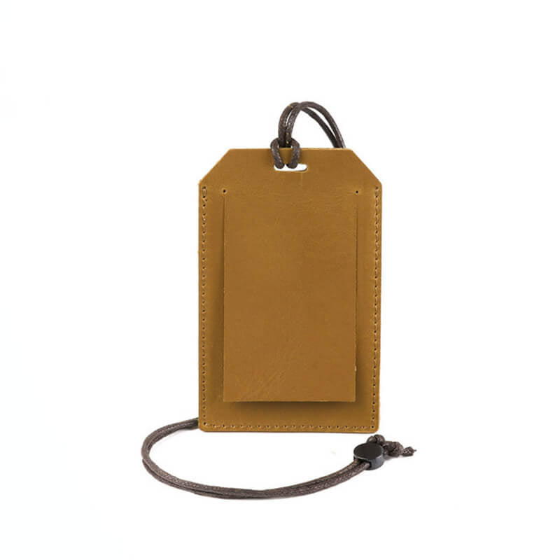 Leather Lanyard ID Badge Holder – Babylon Leather - Babylon LeatherBabylon LeatherAN63-Camel