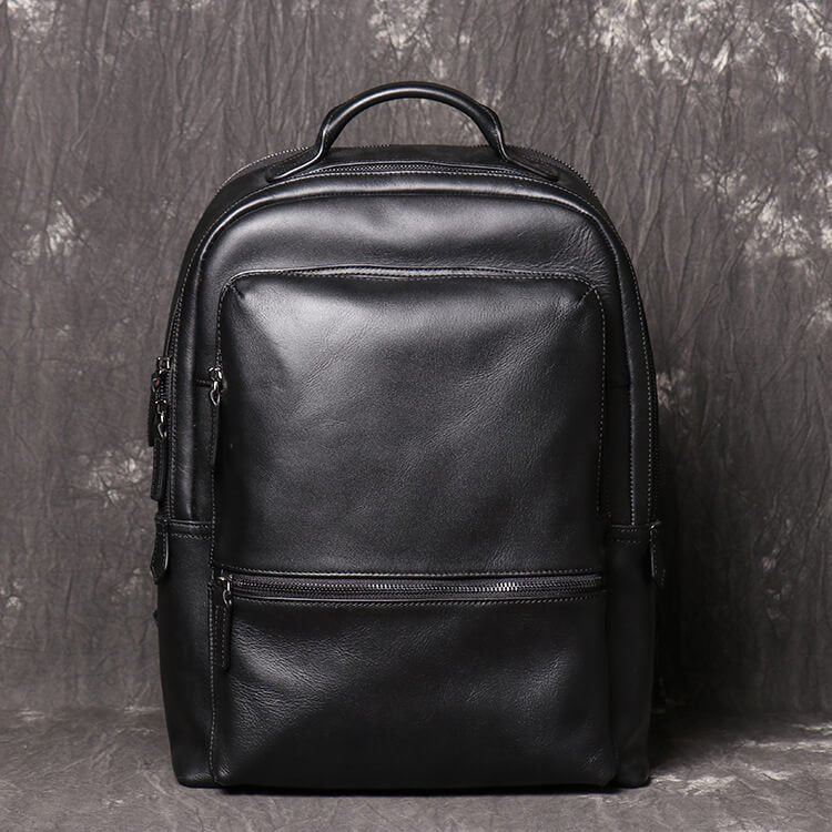 Leather Laptop Travel Backpack – Babylon Leather - Babylon LeatherBabylon LeatherLJ059 - Black