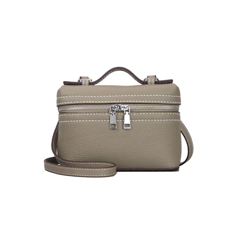 Leather Lunch Bag DIY Kit – Babylon Leather - Babylon LeatherBabylon LeatherSY85 - Khaki - White