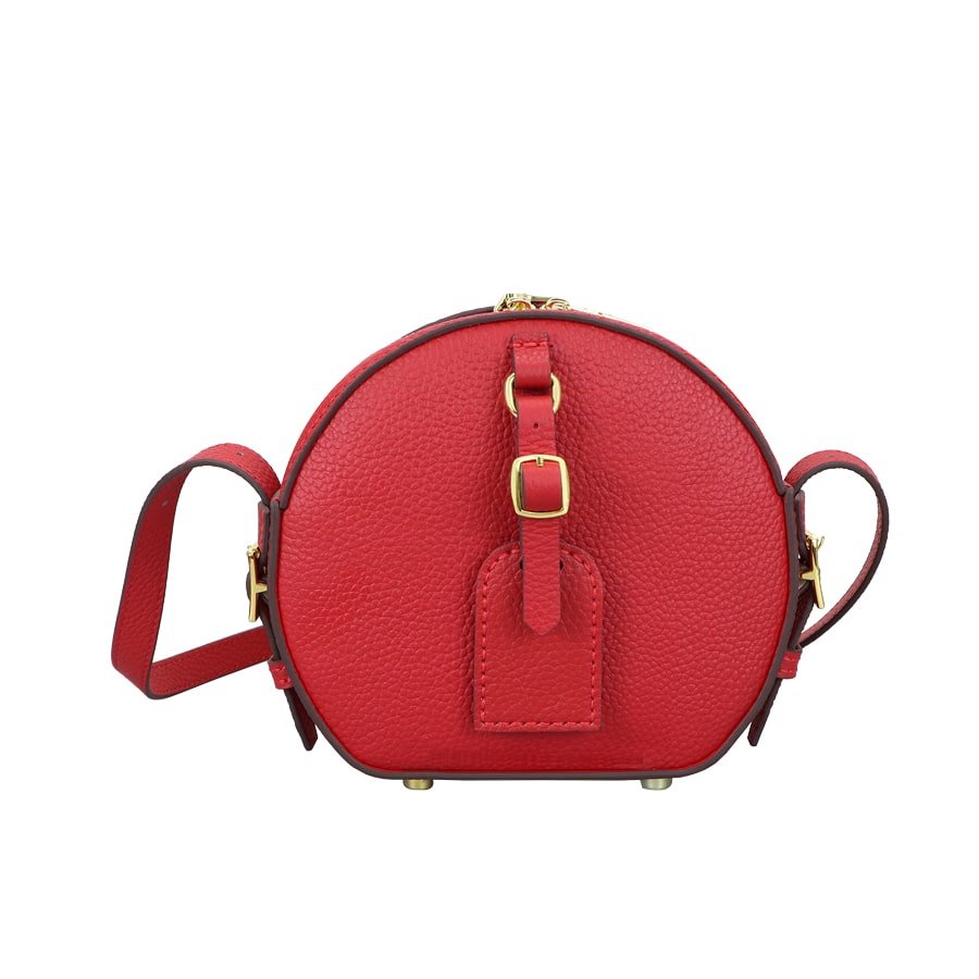 Leather Round Bag DIY Handmade Gift Kit – Babylon Leather - Babylon LeatherBabylon LeatherSY126 - Red