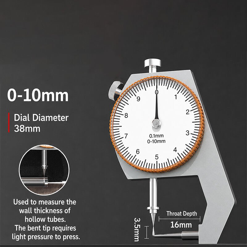 Leather Thickness Gauge Caliper for Precision Measuring – Babylon Leather - Babylon LeatherBabylon LeatherPP19-Bent Pointed Tip-Standard-0-10mm