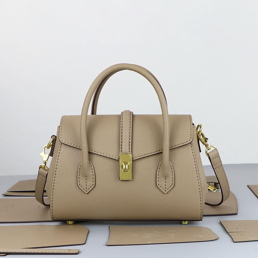 Leather Trapezoidal Tote Bag DIY Kit – Babylon Leather - Babylon LeatherBabylon LeatherSY66 - Black - Color - Matched