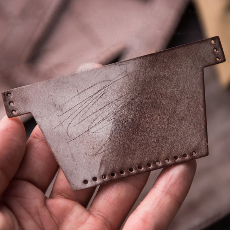 Leather Wallet DIY Mens Kit Fog Wax – Babylon Leather - Babylon LeatherBabylon LeatherLZ02 - Red - Card Slot