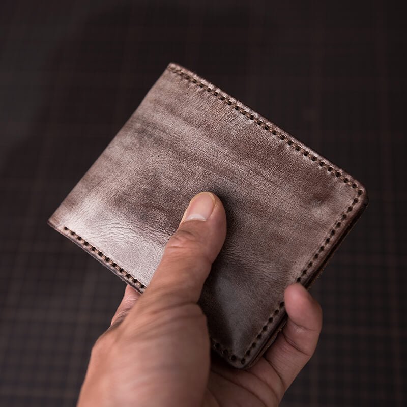Leather Wallet DIY Mens Kit Fog Wax – Babylon Leather - Babylon LeatherBabylon LeatherLZ02 - Red - With ID Window