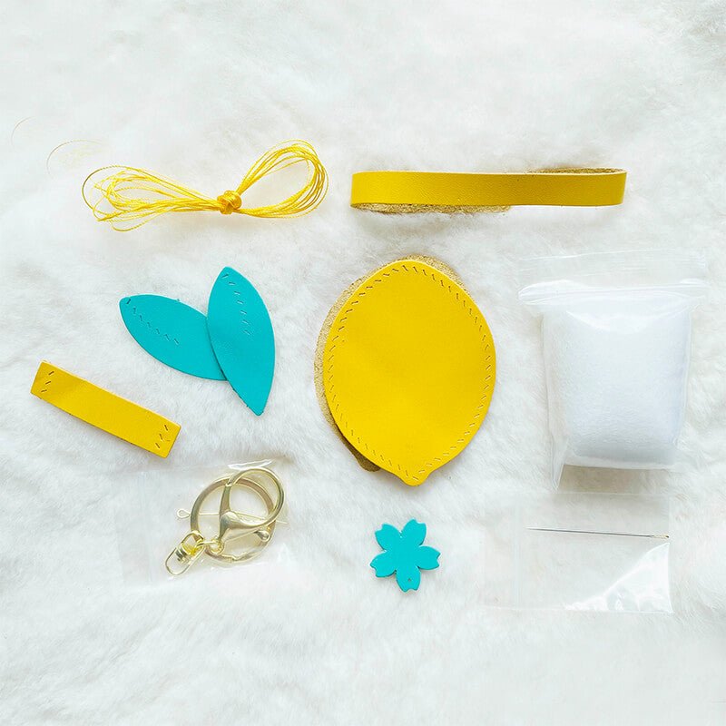 Lemon - Shaped Charm DIY Kit – Babylon Leather - Babylon LeatherBabylon LeatherSG17-Yellow