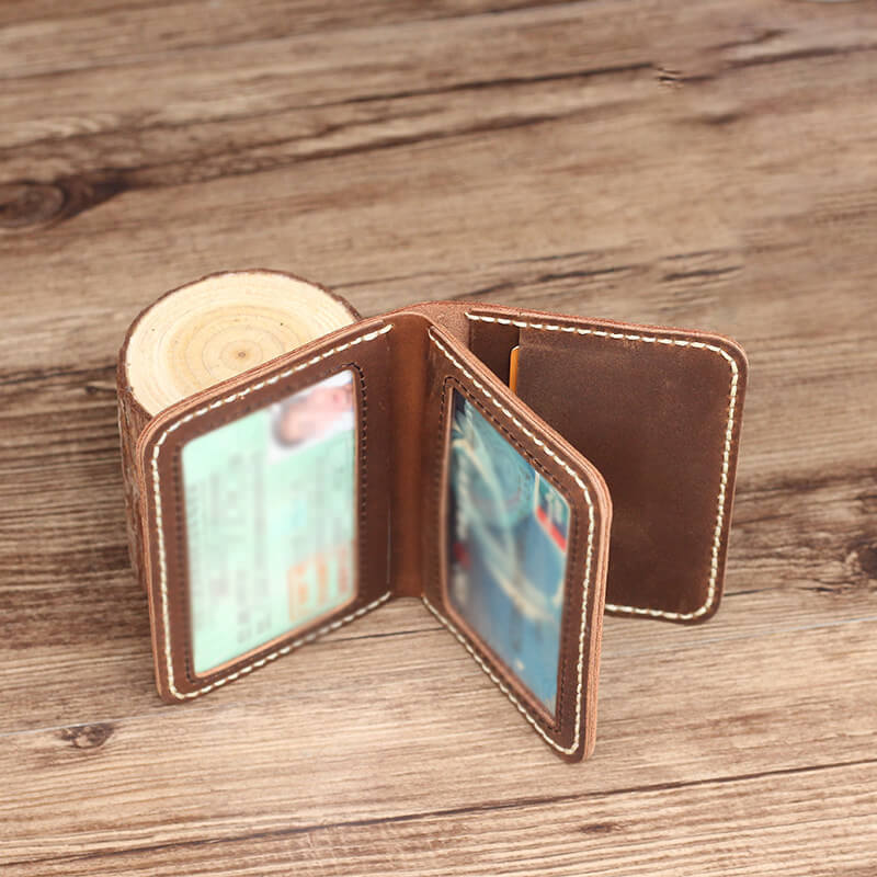 License & Card Case Crazy Horse Leather DIY Kit – Babylon Leather - Babylon LeatherBabylon LeatherCY57-Brown