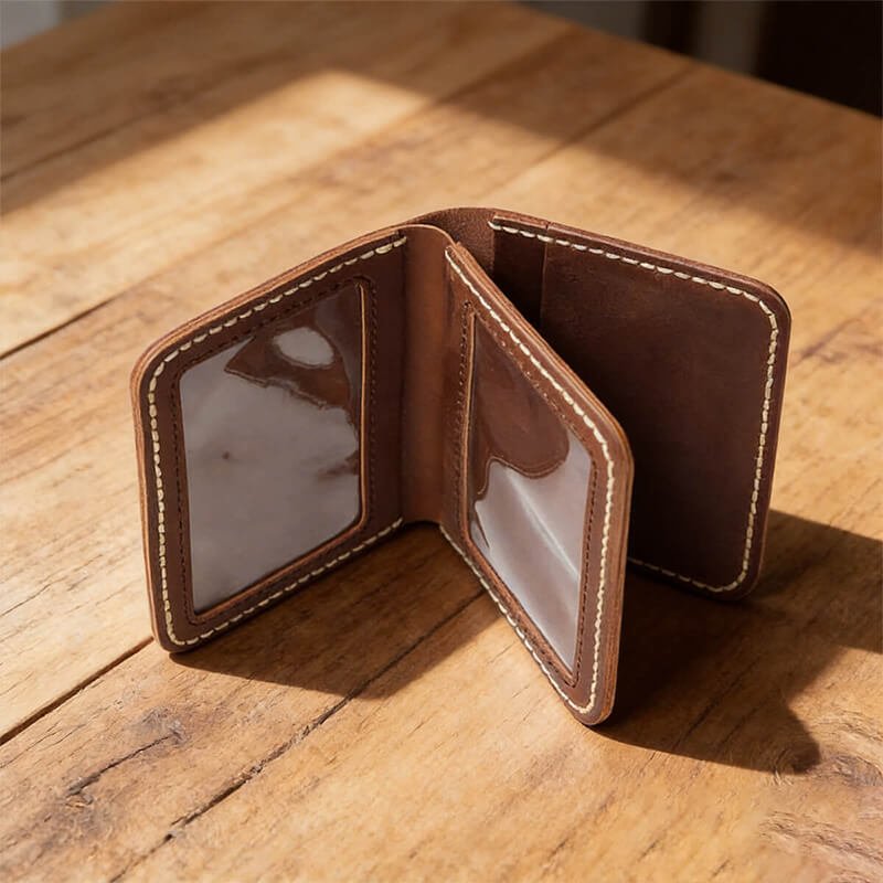 License & Card Case Crazy Horse Leather DIY Kit – Babylon Leather - Babylon LeatherBabylon LeatherCY57-Brown