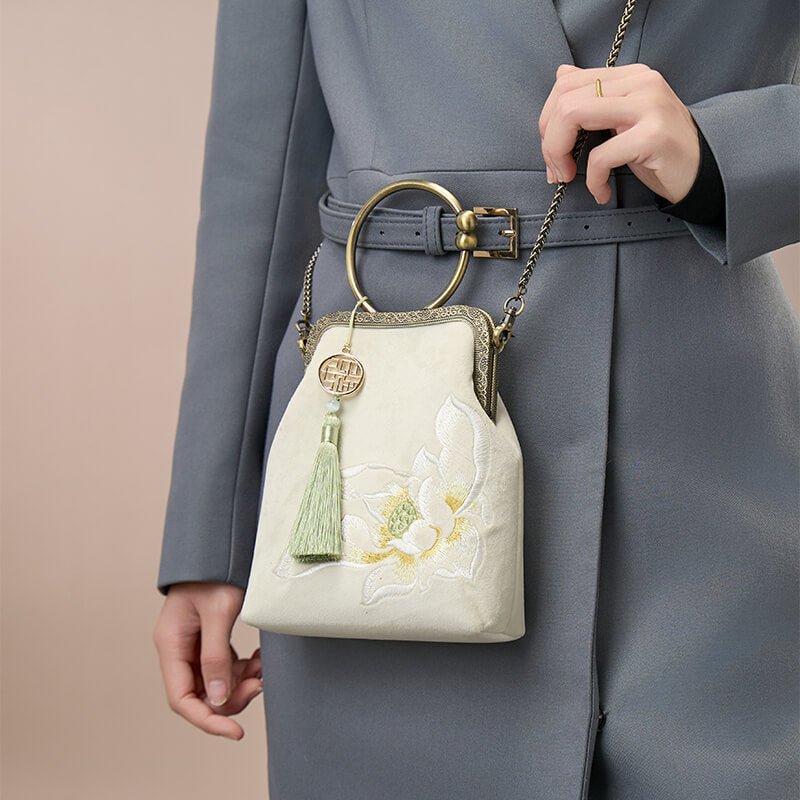 Light Within Leather and Silk Crossbody Handbag – Babylon Leather - Babylon LeatherBabylon LeatherTX138-White