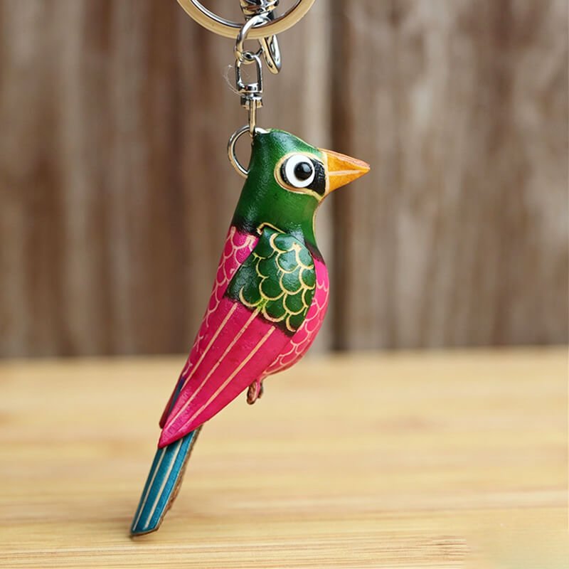 Little Bird Leather Bag Charm – Babylon Leather - Babylon LeatherBabylon LeatherLLZ20-Green
