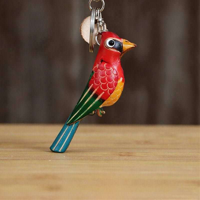 Little Bird Leather Bag Charm – Babylon Leather - Babylon LeatherBabylon LeatherLLZ20-Red