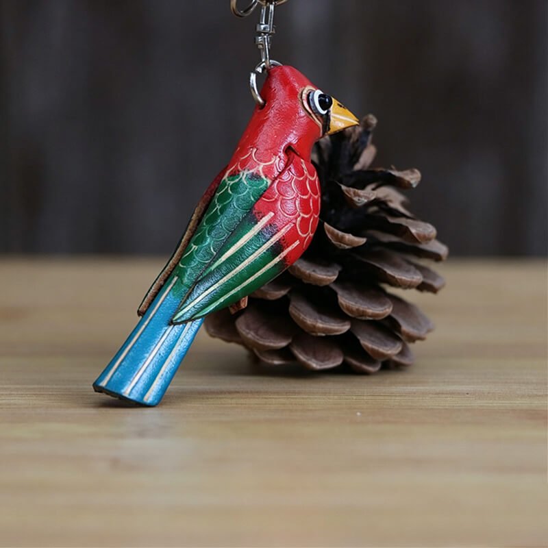 Little Bird Leather Bag Charm – Babylon Leather - Babylon LeatherBabylon LeatherLLZ20-Red
