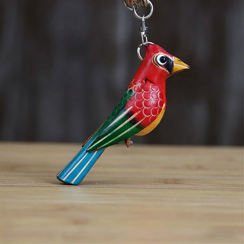 Little Bird Leather Bag Charm – Babylon Leather - Babylon LeatherBabylon LeatherLLZ20-Red