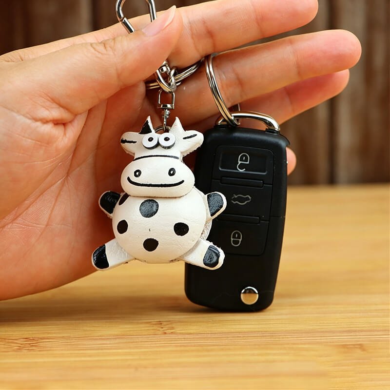 Little Cow Leather Bag Charm – Babylon Leather - Babylon LeatherBabylon LeatherLLZ70-White