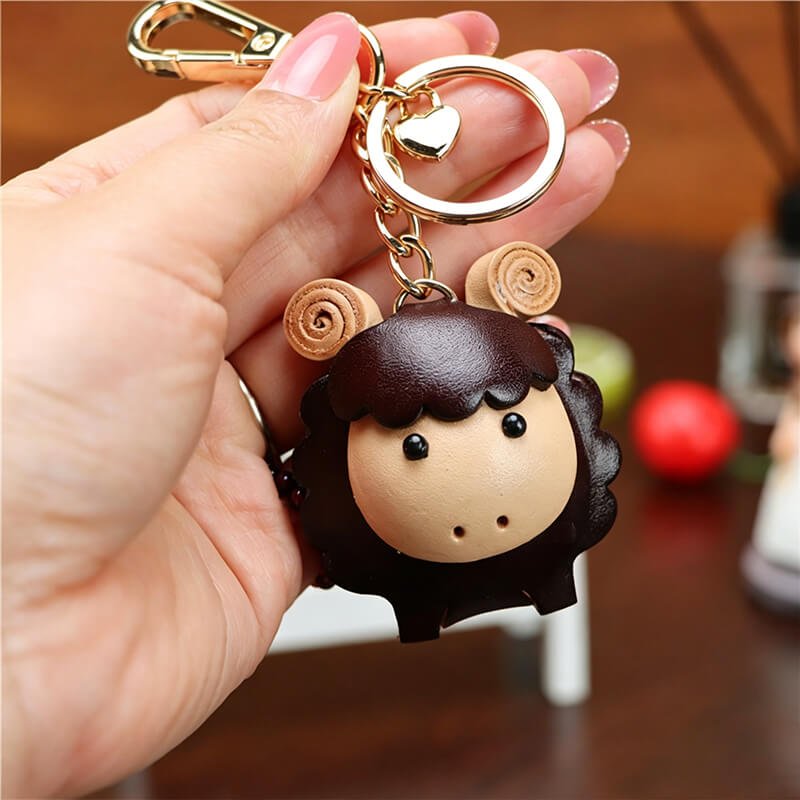 Little Lamb Leather Bag Charm – Babylon Leather - Babylon LeatherBabylon LeatherLLZ06-Metal Buckle Style-Original