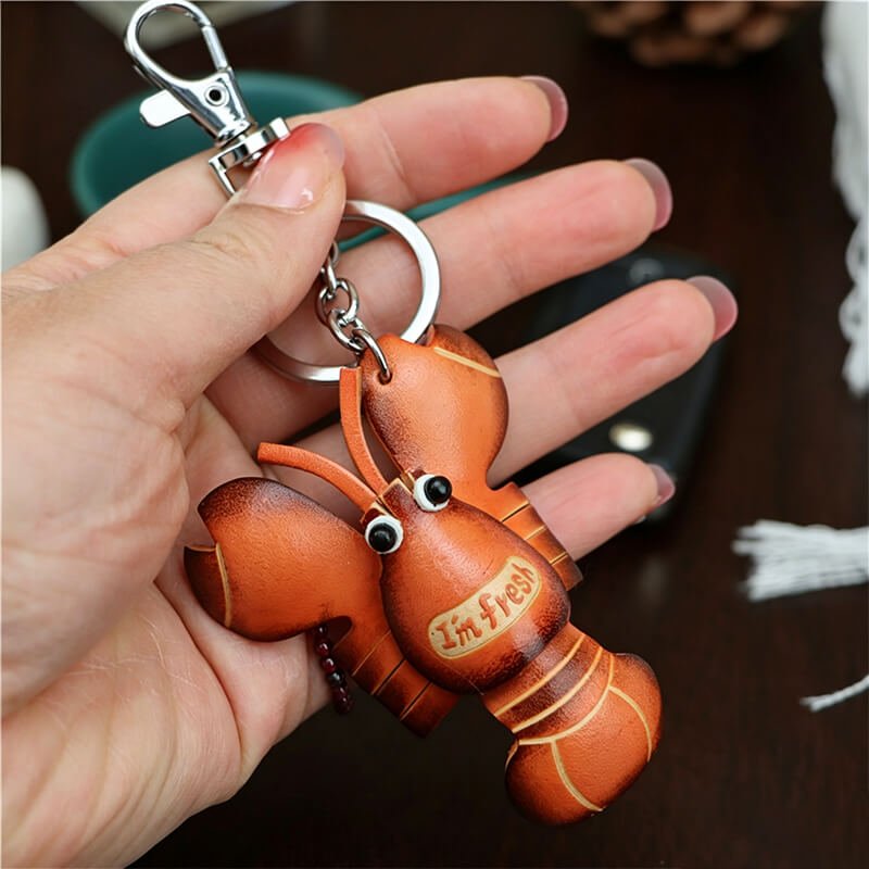 Little Lobster Leather Bag Charm – Babylon Leather - Babylon LeatherBabylon LeatherLLZ102-Brown