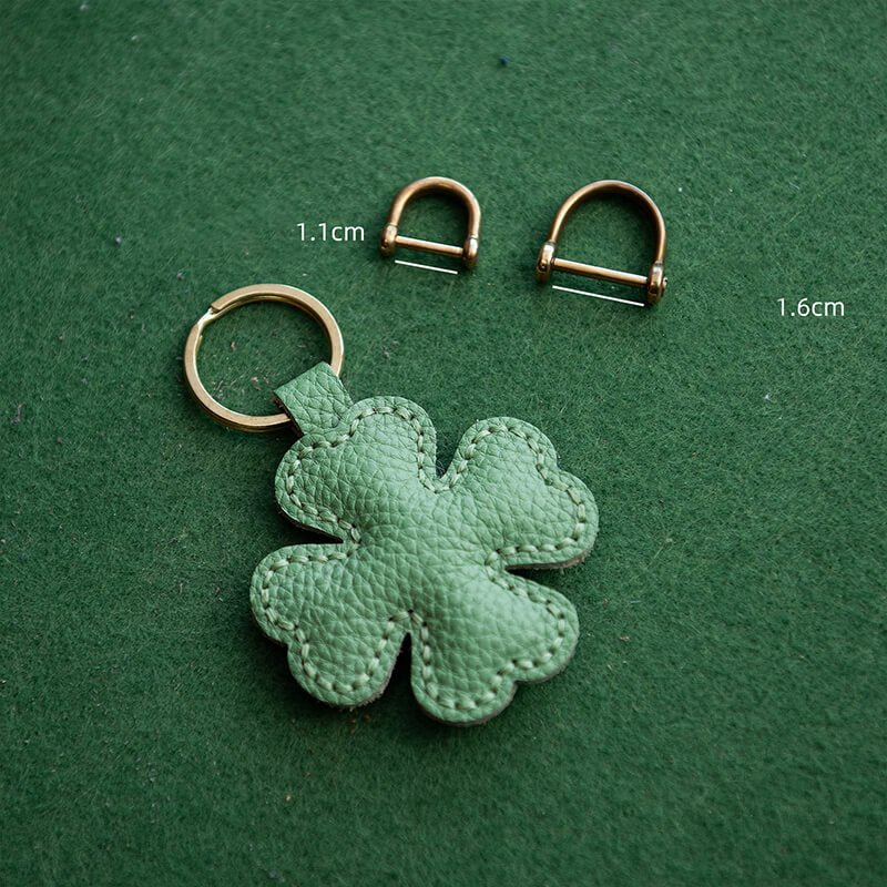 Lucky Clover Charm DIY Leather Kit – Babylon Leather - Babylon LeatherBabylon LeatherLZ58-Add 1 Large Horseshoe Buckle – Color in Notes
